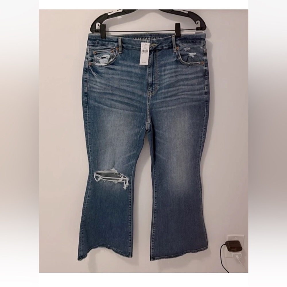 American Eagle Outfitters Curvy Super High Rise Flare Jeans